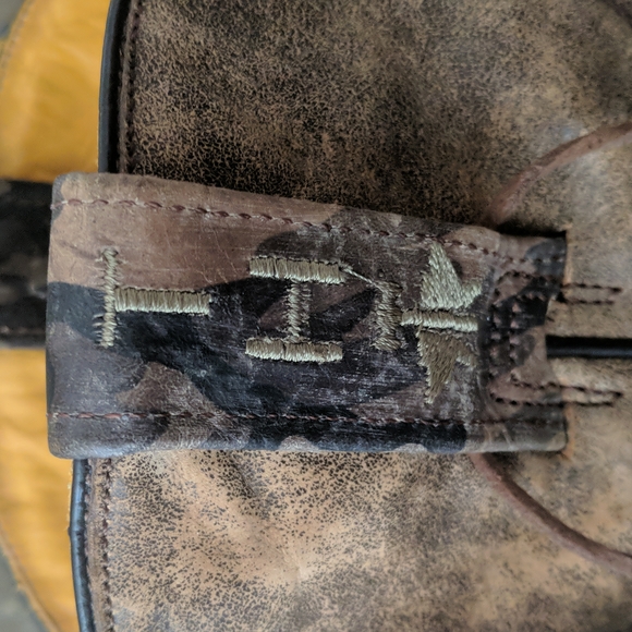 TIN HAUL "Sharky" Bomber Girl Pin-up cowboy western square toe boots NWT 11D - Picture 12 of 16